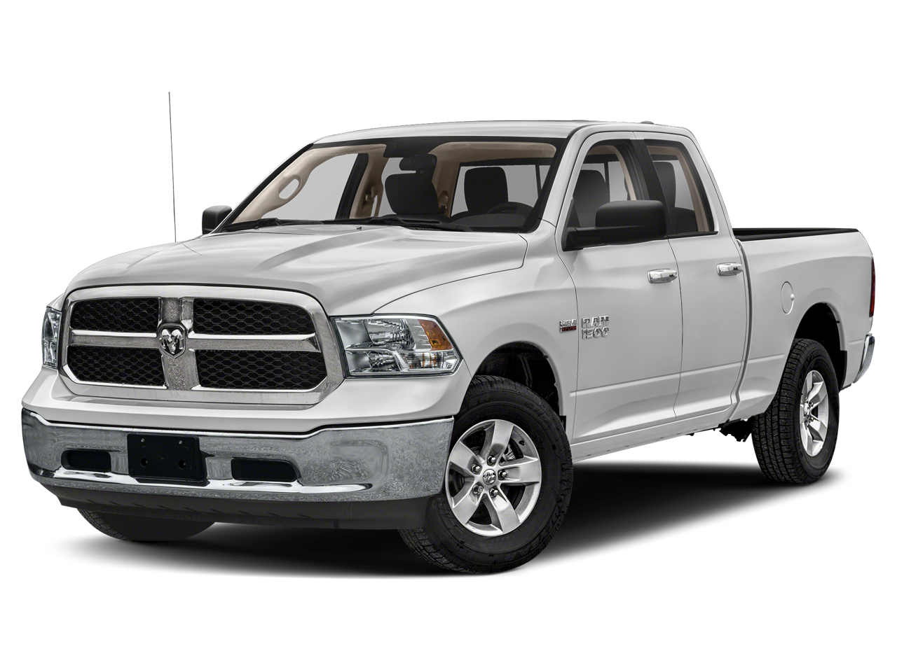 2023 RAM 1500 Classic SLT in Bright White Clearcoat — front three-quarter view