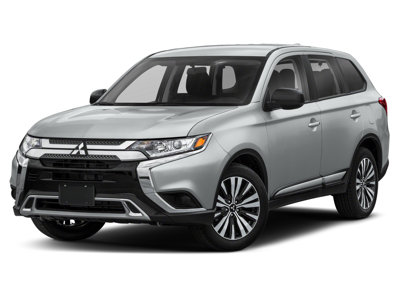 2020 Mitsubishi Outlander SEL in Silver — front three-quarter view