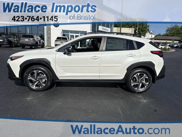 2026 Subaru CROSSTREK Premium in Crystal White Pearl — front three-quarter view