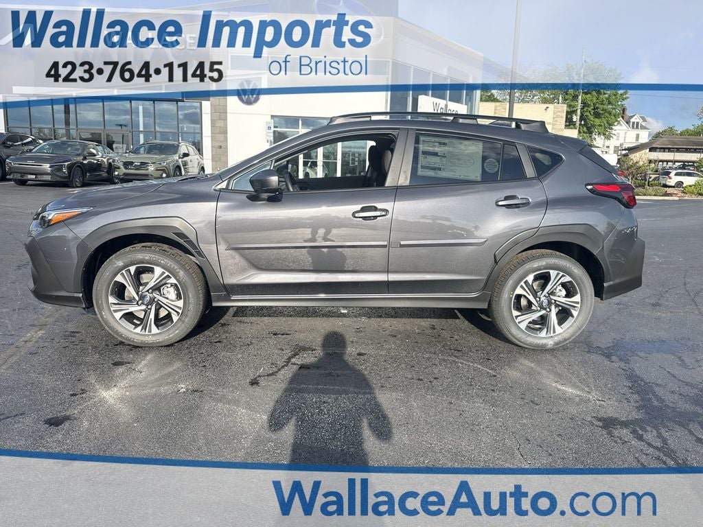 2026 Subaru CROSSTREK Premium in Magnetite Gray Pearl — front three-quarter view