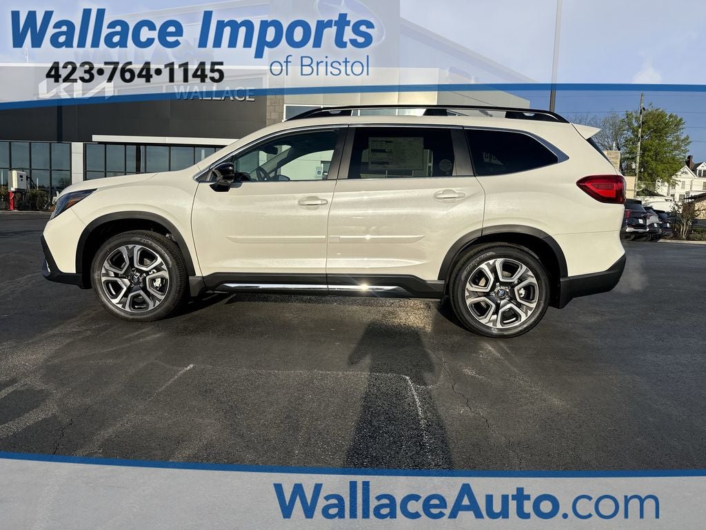 2026 Subaru ASCENT Limited 7-Passenger in Crystal White Pearl — front three-quarter view