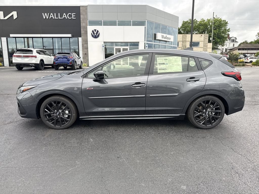 2026 Subaru IMPREZA RS in Magnetite Gray Metallic — front three-quarter view