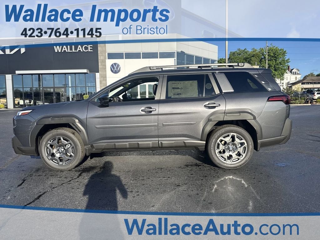 2026 Subaru OUTBACK Premium in Magnetite Gray Metallic — front three-quarter view