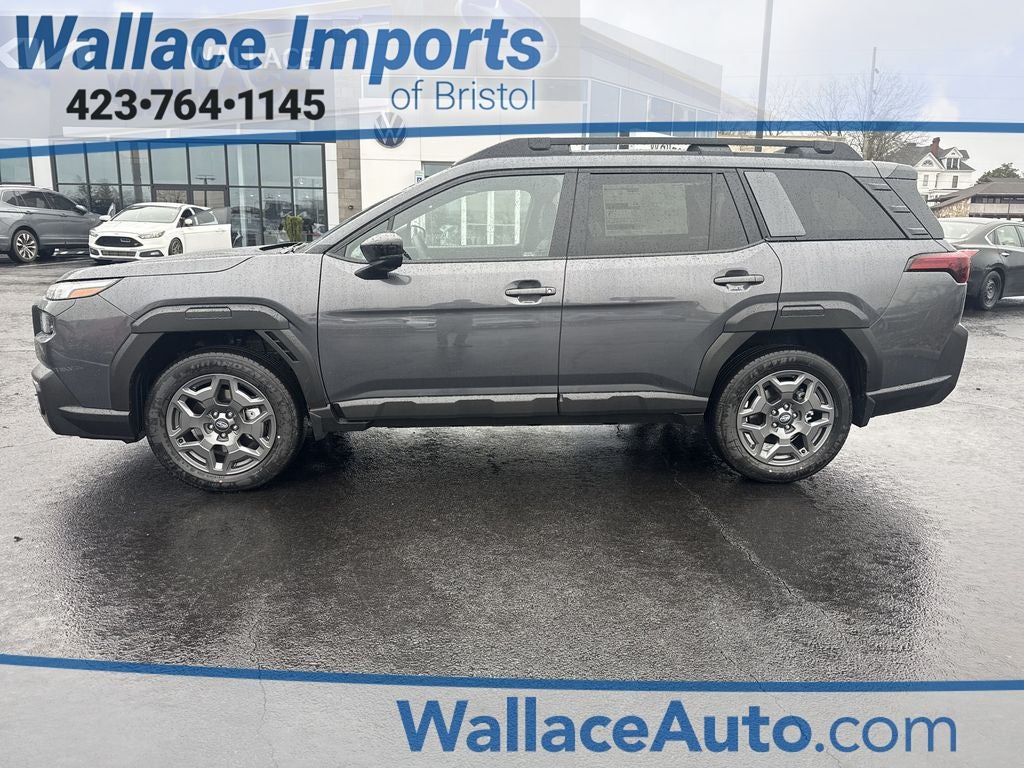2026 Subaru OUTBACK Premium in Magnetite Gray Metallic — front three-quarter view