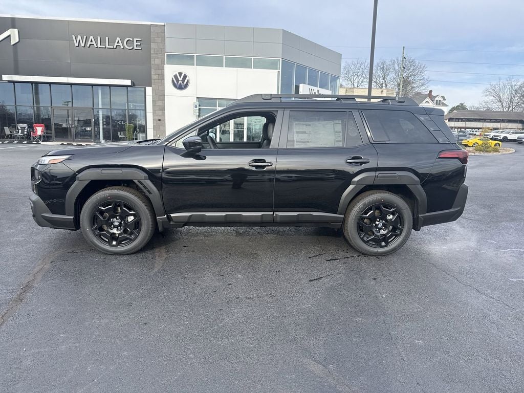 2026 Subaru OUTBACK Limited in Crystal Black Silica — front three-quarter view