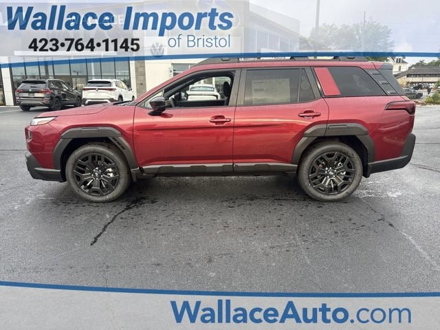 2026 Subaru OUTBACK Limited XT in Crimson Red Pearl — front three-quarter view