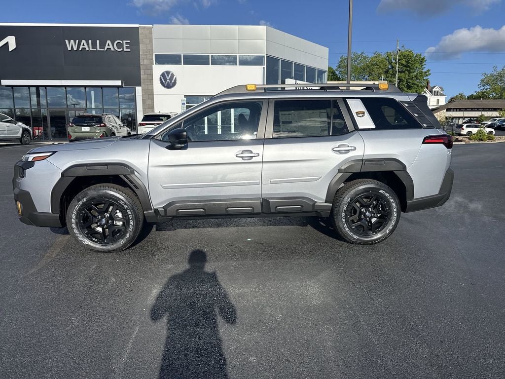 2026 Subaru OUTBACK Wilderness in Ice Silver Metallic — front three-quarter view