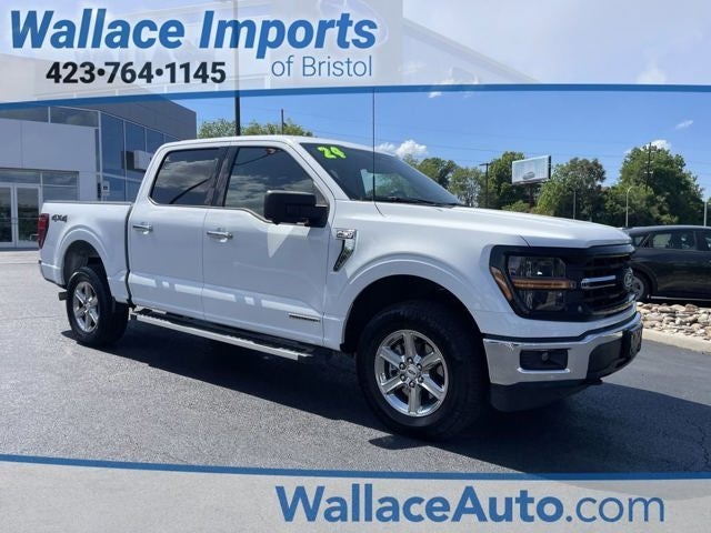 2024 Ford F-150 XLT in Oxford White — front three-quarter view
