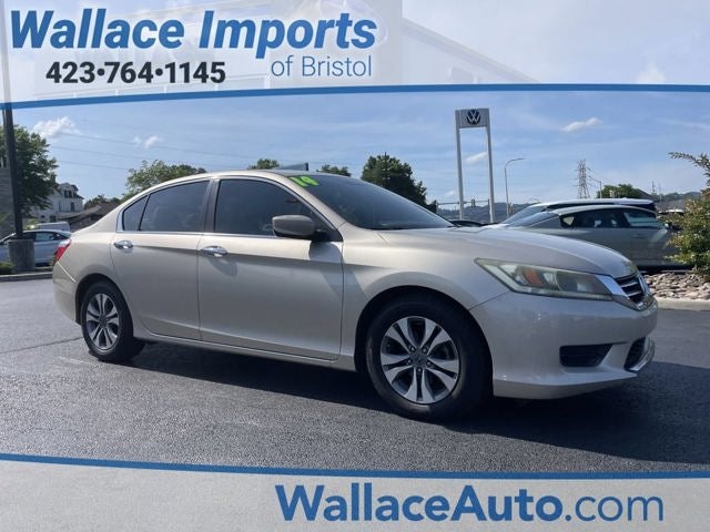 2014 Honda Accord LX in Tan — front three-quarter view