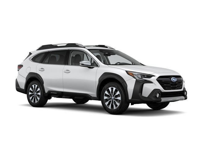 2024 Subaru Outback Touring XT in Crystal White Pearl — front three-quarter view
