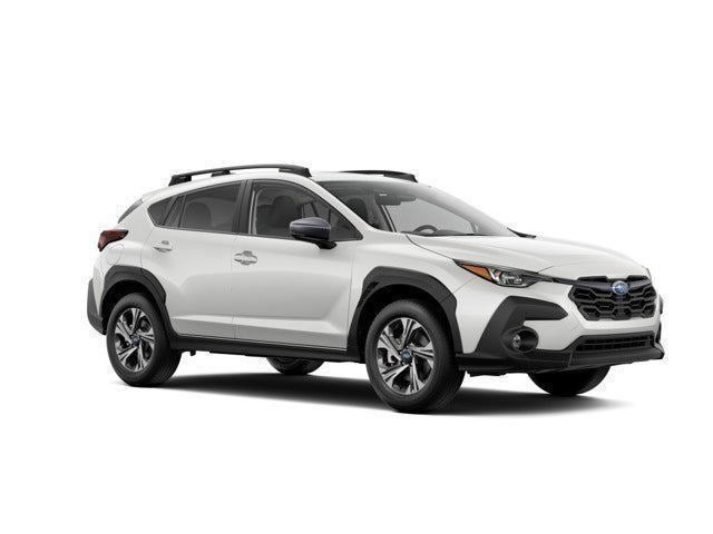 2025 Subaru Crosstrek Premium in Crystal White Pearl — front three-quarter view