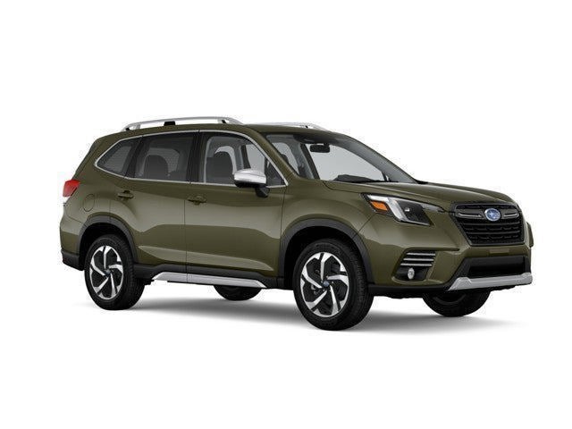 2022 Subaru Forester Touring in Autumn Green Metallic — front three-quarter view